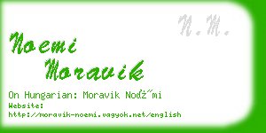 noemi moravik business card